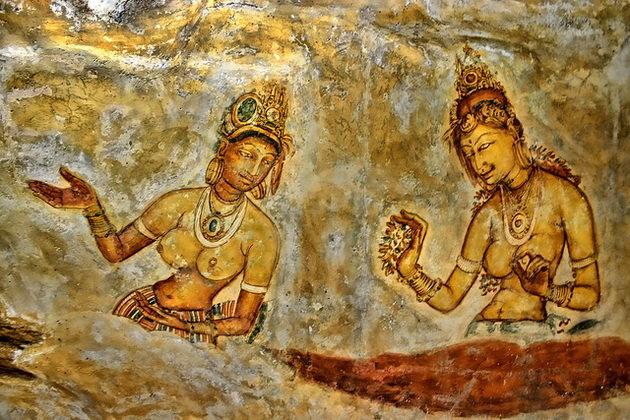 Những bức họa trên tường của Sigiriya